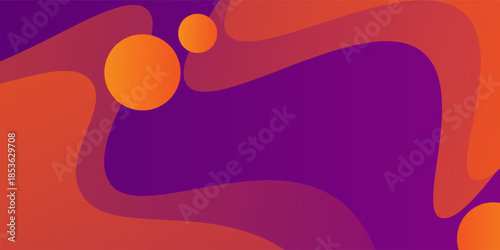 Modern dark purple orange pink geometric . Dynamic style banner design from fruit concept.  It is suitable for posters, flyers, websites, covers, banners, advertising