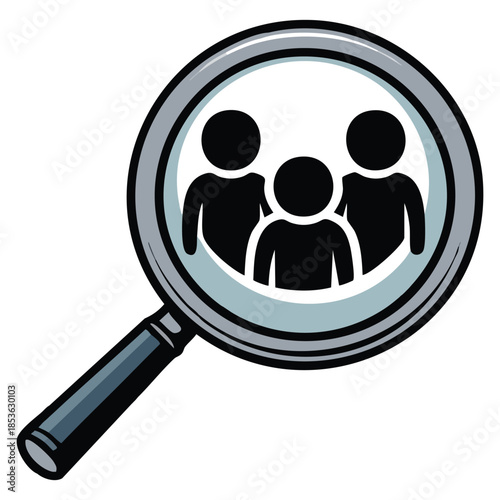 Human resource vector icon job searching job vacancy concept ideal for recruitment employment hiring design and professional staffing themed visuals