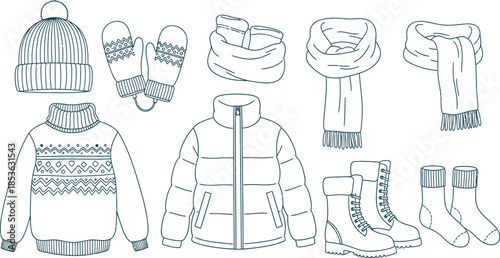 A collection of 10 blurry and distorted vector of people in various poses and clothing on a white background