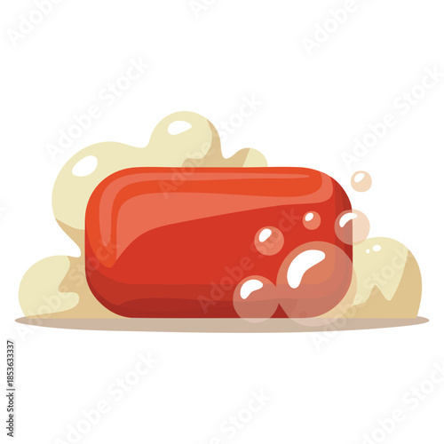 Isolated soap and bubbles icon vector illustration ideal for bathroom cleanliness hygiene concepts washing themes and fresh clean design decorative elements