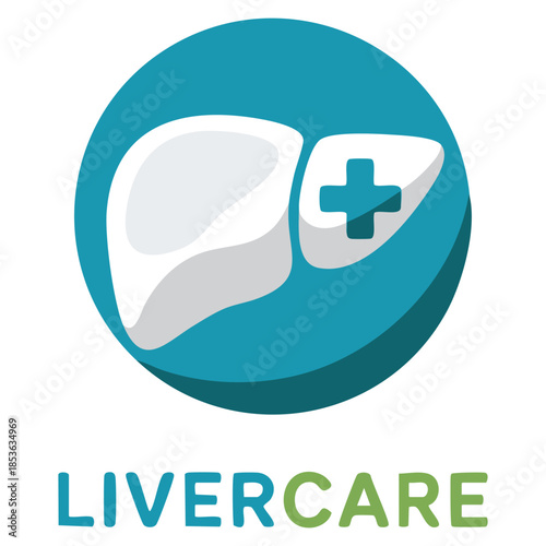 Liver care vector logo template with cross or plus symbol suitable for medical business health clinic wellness support and professional treatment branding identity