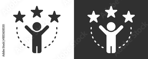 Experience Icon Set Vector Collection Isolated In Black And White