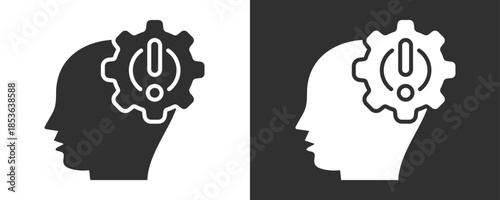 Behavior Icon Set Vector Collection Isolated In Black And White