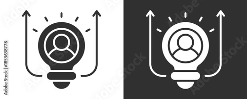 Talent Development Icon Set Vector Collection Isolated In Black And White