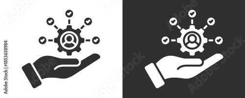 Skill Matrix Icon Set Vector Collection Isolated In Black And White