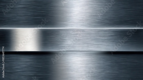 Close-up view of polished metal surface showcasing texture and reflections.