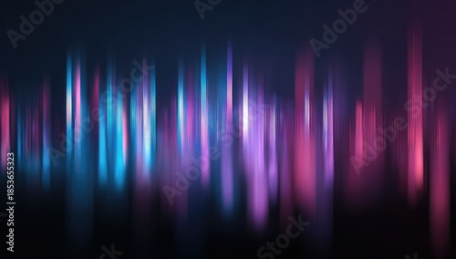 Wallpaper Mural Vertical streaks of vibrant blue, purple, and pink light blur against a dark background Torontodigital.ca