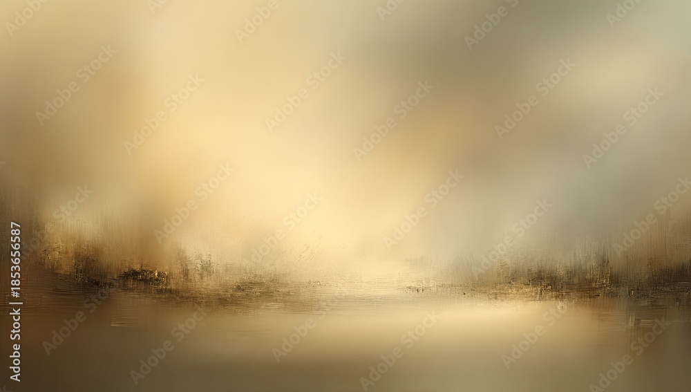 Fototapeta premium Dreamlike landscape with misty ambiance, evoking serenity through earthy and ethereal tones
