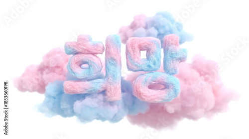 Pink Cloud Huimang (Hope) Korean Text