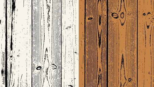 Rustic Wood Grain Textures A Pair of Contrasting Backgrounds for Design Projects