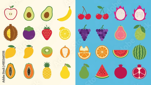 Collection of stylized white clouds on a blue background, ideal for design projects