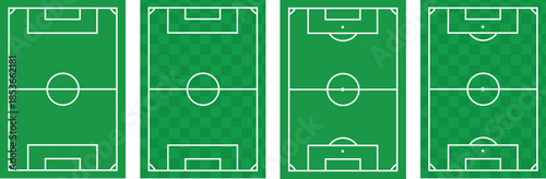 Sport field set. Soccer field topview. Green tennis court topview. Isolated hockey stadium layout. Basketball field view from the top