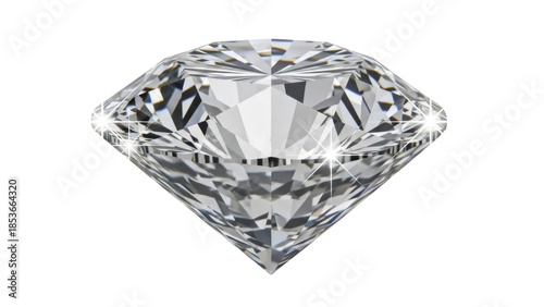 Photos Sparkling diamond isolated PNG on transparent background, precious gemstone with
