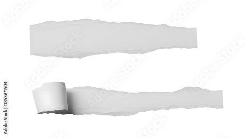 Torn and ripped paper background with empty space and grunge texture