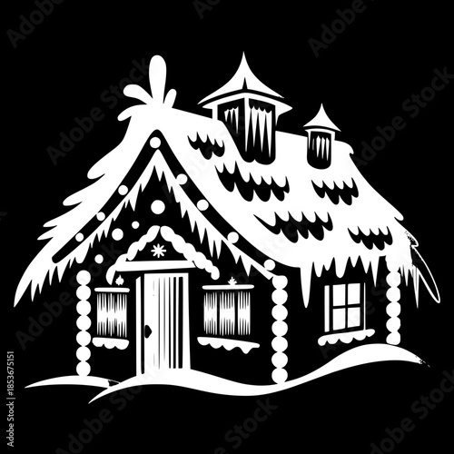 house on a white background