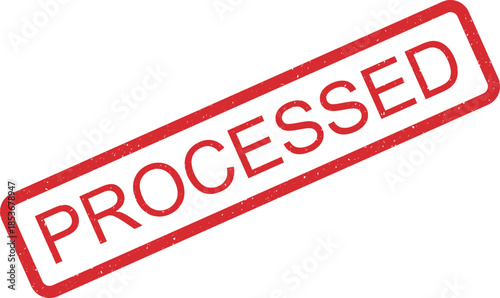 A prominent red rectangular rubber stamp displays the word APPROVED against a pristine white surface