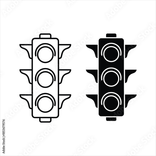 Illustrator Traffic Light Icons Road Safety Signals In Eps Format