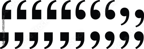 Typography punctuation glyphs, quotation mark styles, apostrophe variations, font design symbols, typographic character set