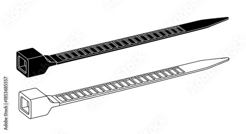Perforated Cable Management Raceway Channel Illustration Isolated on White