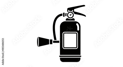 Fire Extinguisher Icon – Safety Equipment Vector for Emergency Use