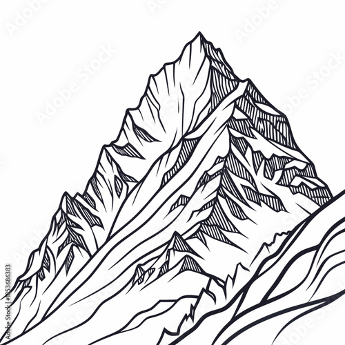 Majestic mountain peak