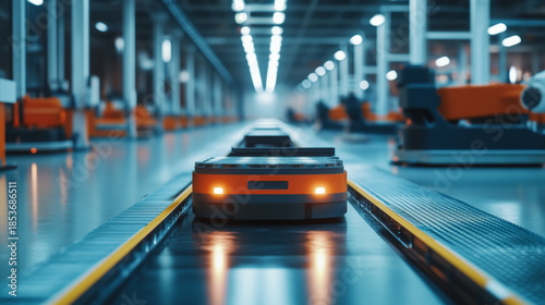 Automated Guided Vehicle in a Modern Industrial Production Line