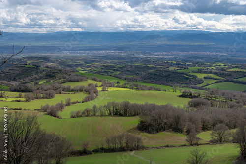 View of the countryside in Spain in spring