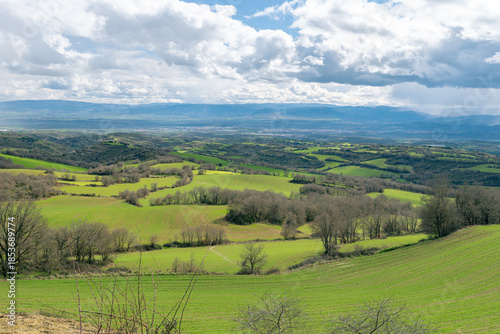 Green fields in the north of Spain