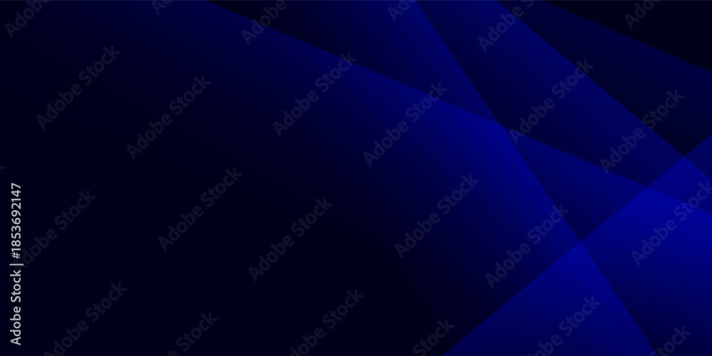Obraz premium Black dark navy blue silver abstract pattern background. Geometric shape. Line triangle angle fold polygon diamond 3D. Color gradient ombre. Rough grain noise