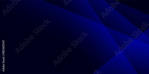 Black dark navy blue silver abstract pattern background. Geometric shape. Line triangle angle fold polygon diamond 3D. Color gradient ombre. Rough grain noise