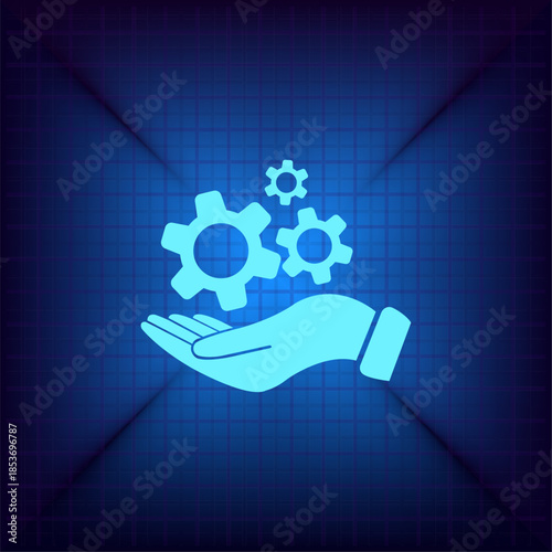 Vector illustration on a blue background