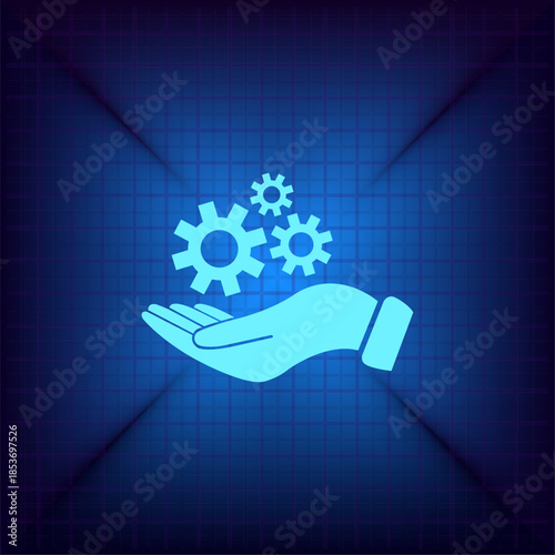 Vector illustration on a blue background