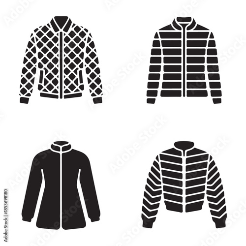Fashionable hoodless jacket with clean lines and modern fit