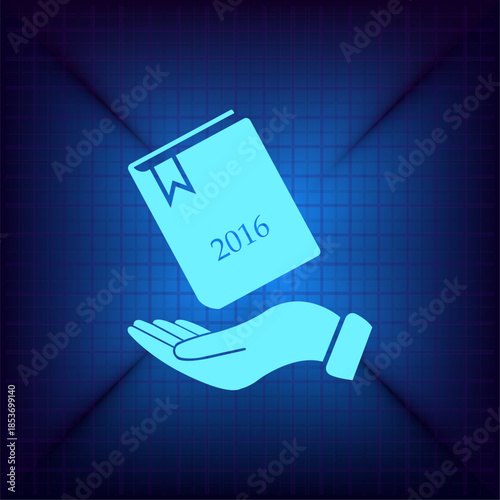 Vector illustration on a blue background