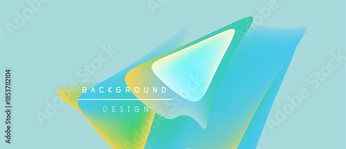Abstract fluid shapes blend, creating vibrant background. Colors transition smoothly, offering modern design element.
