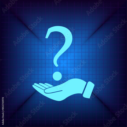 Vector illustration on a blue background