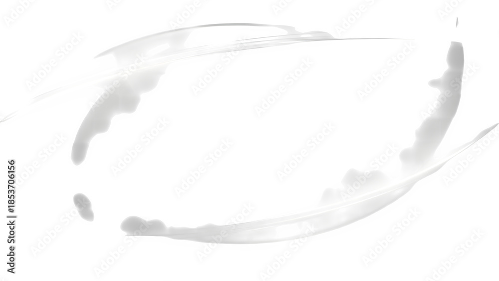 Obraz premium Abstract silver frame, isolated on transparent background