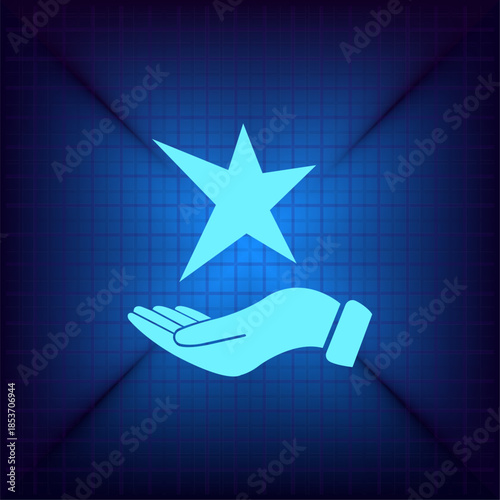 Vector illustration on a blue background