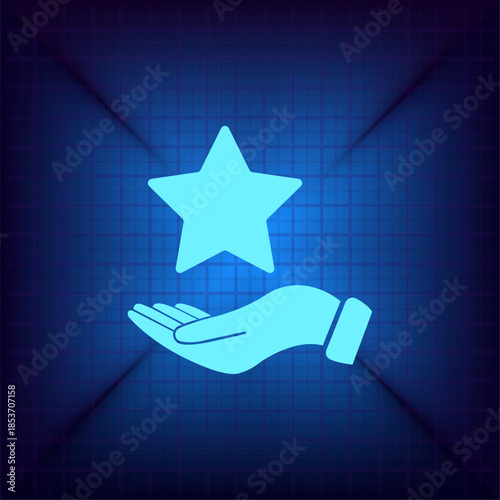 Vector illustration on a blue background