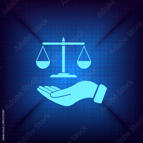 Vector illustration on a blue background