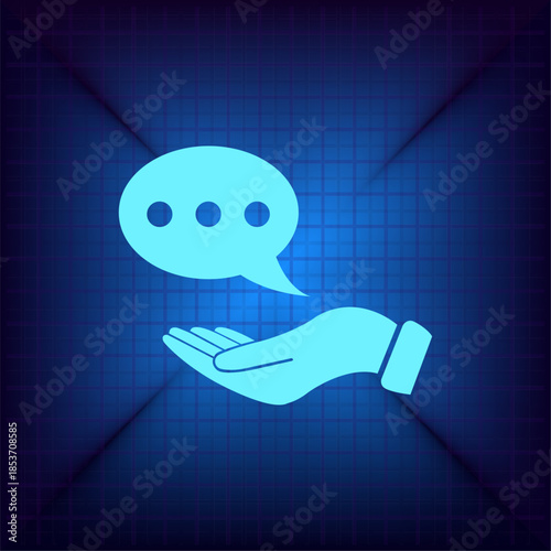 Vector illustration on a blue background