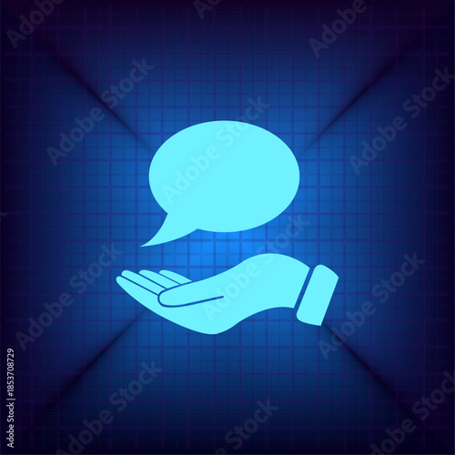 Vector illustration on a blue background