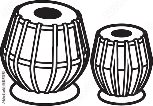 Traditional indian tabla drums