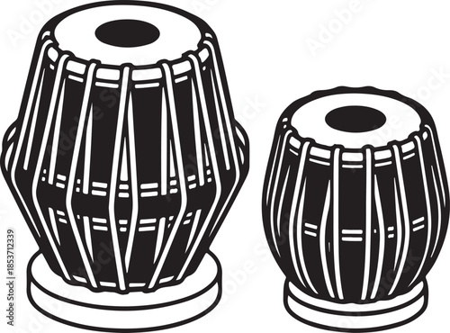 Traditional indian percussion instruments