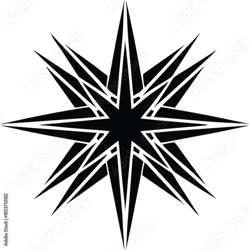 Silhouette Of Star Of Bethlehem