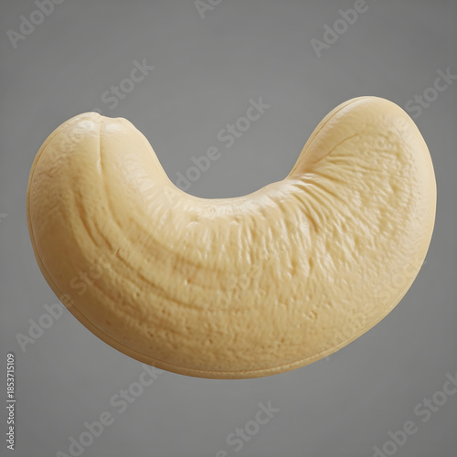High-quality cashew nut on gray background for food or nutrition use