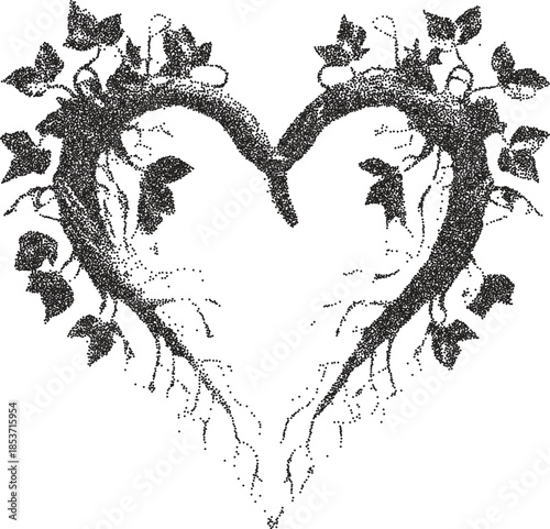 Heart y2k retro stipple art love brutalist halftone vector png transparent, passion 2000s photocopy effect tattoo aesthetic