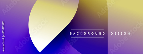 Abstract gradient background. Purple, yellow hues blend smoothly. Text reads background design. Minimalist, modern aesthetic.