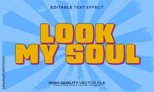 Retro classic text effect, editable text effect and vintage 3d font style bold shadow oldschool poster design