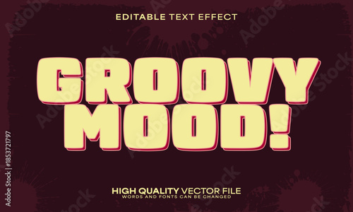 Retro classic text effect, editable text effect and vintage 3d font style bold shadow oldschool poster design